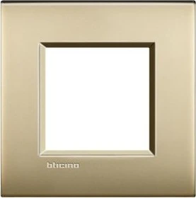 Bticino LivingLightAir Abdeckrahmen 2-modulig, gold matt