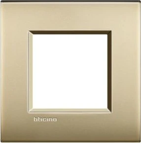 Bticino LivingLightAir Abdeckrahmen 2-modulig, gold matt