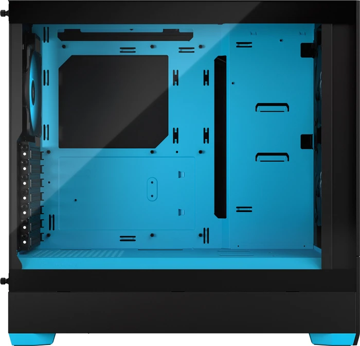 Fractal Design Pop Air RGB Cyan Core TG Clear Tint, Glasfenster