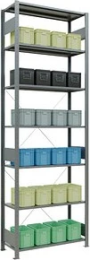 Schulte Lagertechnik Multiplus 150 Schwerlastregal 100x300x40cm verzinkt