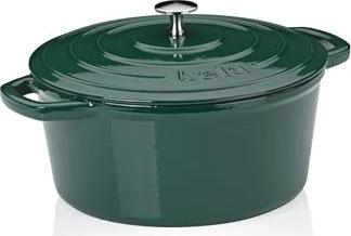 Kela Calido Bräter rund 26cm 4.6l smaragdgrün