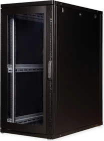 Roline / Secomp Pro Serie 19" Serverschrank 26HE, montiert, Glastür, IP20, RAL 9005, 1000mm tief