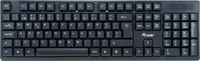 Equip Kabelloses Tastatur- und Mausset schwarz, USB, PT