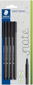 Staedtler triplus fineliner 334 0.3mm schwarz, 4er-Pack, Blister