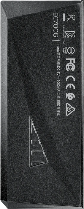 ADATA XPG EC700G M.2 PCIe/SATA SSD Enclosure, USB-C 3.1