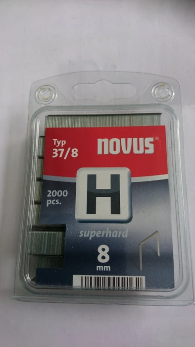 Novus Typ 37 superhart Tacker-Klammern, 8x10.6mm, 2000 Stück