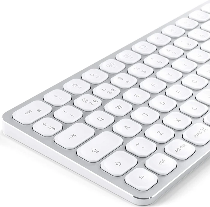 Satechi Aluminium Wireless Keyboard, silber, Bluetooth, UK