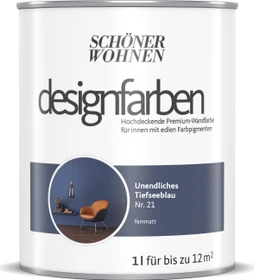 Schöner Wohnen Designfarben innen unendliches tiefseeblau, 1l