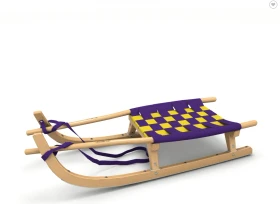 Kathrein Zweisitzer Touren Rennrodel violett/gelb