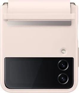 Samsung Flap Leather Cover für Galaxy Z Flip 4 Peach