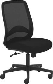 Mayer Sitzmöbel myTriton 2228 Stoff 26397 Bürostuhl mit Netzrücken, schwarz/schwarz