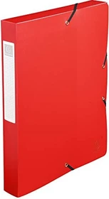 Exacompta Archivbox Kunststoff blickdicht 40mm, A4, rot