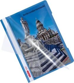 Herlitz Schnellhefter Kunststoff, A4, baltic blue