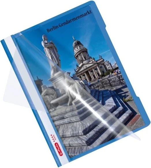 Herlitz Schnellhefter Kunststoff, A4, baltic blue