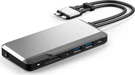 Alogic USB-C Super Dock - 10-in-1 with Dual Display 4K, 2x USB-C 3.0 [Stecker]