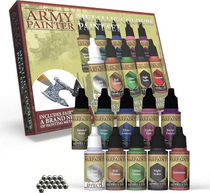 Army Painter Warpaints Metallics Farbset, 10-tlg.