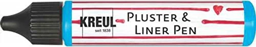 Kreul Pluster & Liner Pen Effektfarbe, himmelblau, 29ml