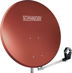 Schwaiger Aluminium Offset Antenne 73cm ziegelrot