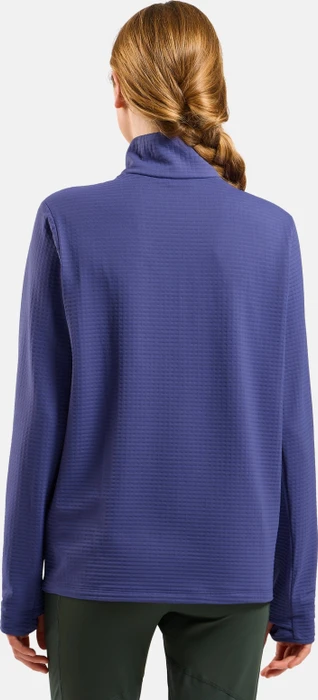 Odlo Essentials Thermal Half Zip Laufshirt langarm skipper blue (Damen)