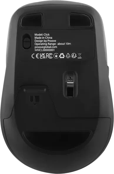 Proove Click Wireless Ergonomic Mouse, schwarz, USB