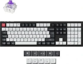 Keychron Q1 HE, Carbon Black, 100%, PBT, LEDs RGB, Gateron 2.0 Magnetic Nebula, USB/Bluetooth, UK (Q6H-M1-UK)