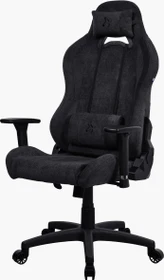 Arozzi Torretta Soft Fabric Gamingstuhl, pure black