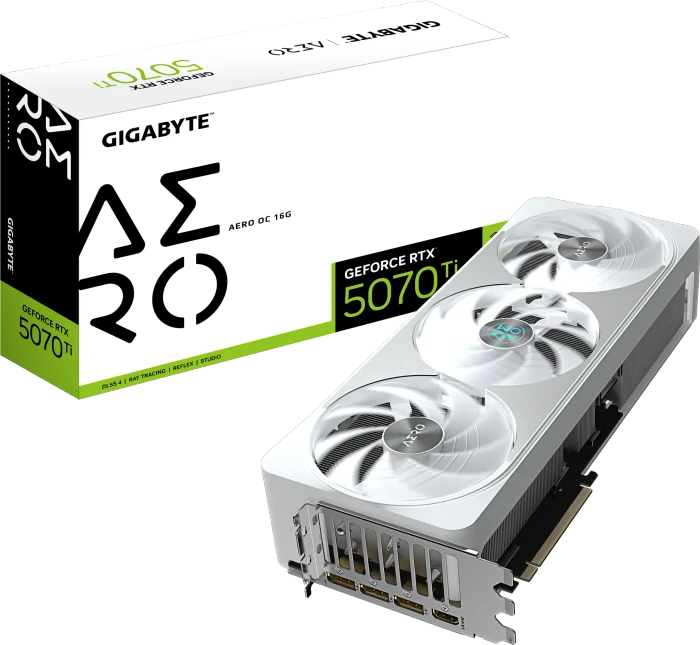 GIGABYTE GeForce RTX 5070 Ti Aero OC 16G, 16GB GDDR7, HDMI, 3x DP