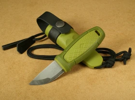 Morakniv Eldris Messer mit Feuerstarter-Kit grün