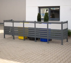 Westmann Planum 120 Mülltonnenbox 5x 240l anthrazit