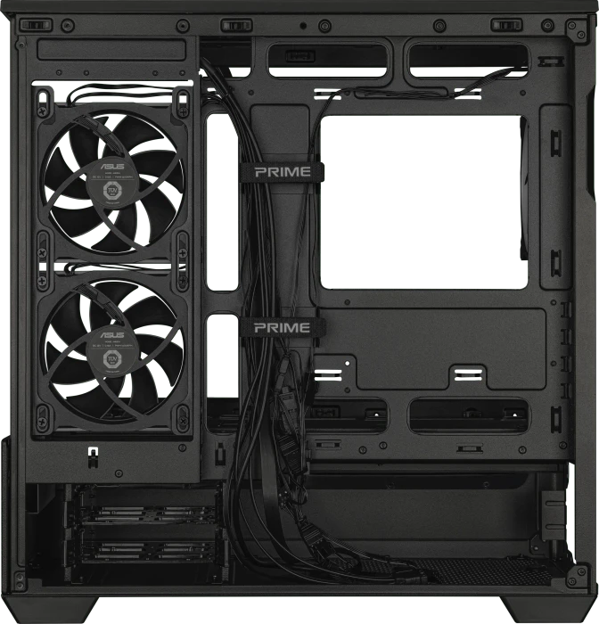 ASUS Prime AP202 ARGB, schwarz, Glasfenster