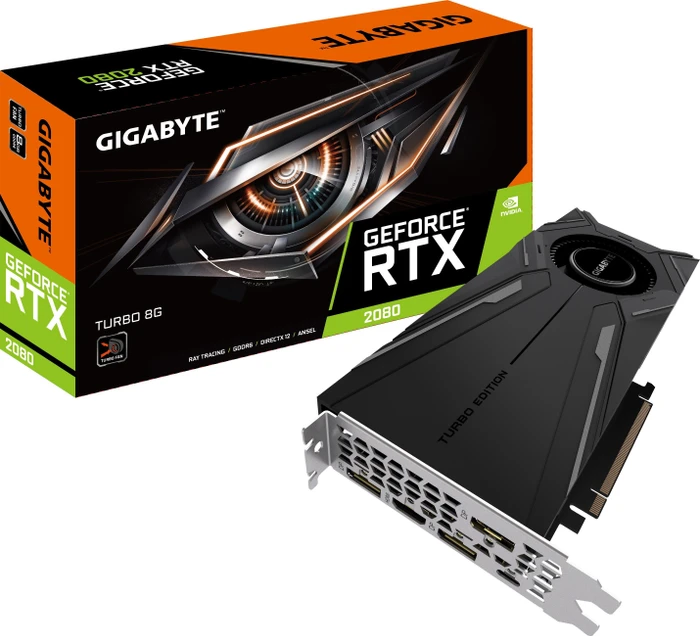GIGABYTE GeForce RTX 2080 Turbo 8G, 8GB GDDR6, HDMI, USB-C, 3x DP