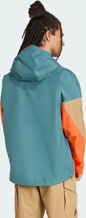adidas Terrex Xploric 2.5L Climaproof Anorak preloved teal/cardboard/semi impact orange (Herren)