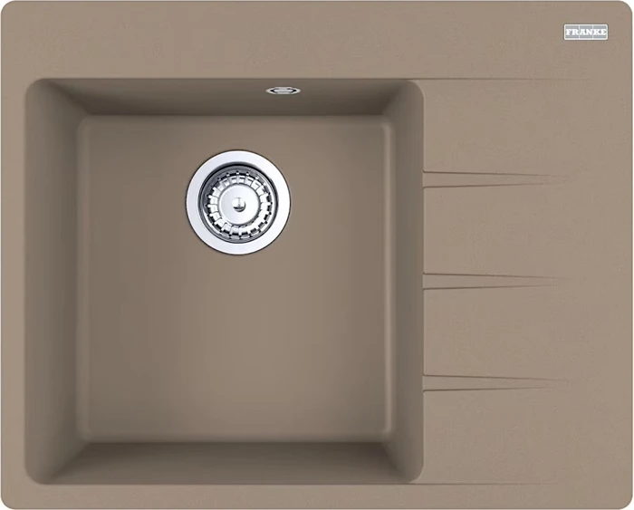 Franke Centro CNG 611-62 Einbau Becken links mit Ablauffernbedienung cashmere