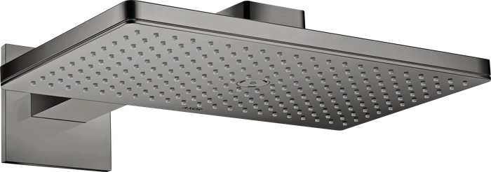 Hansgrohe Axor ShowerSolutions Kopfbrause 460/300 1jet eckig mit Brausearm polished black chrome