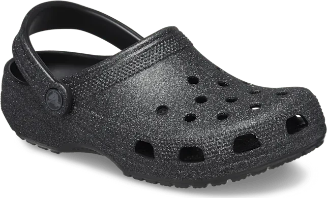 Crocs Classic Glitter black glitter (Damen)