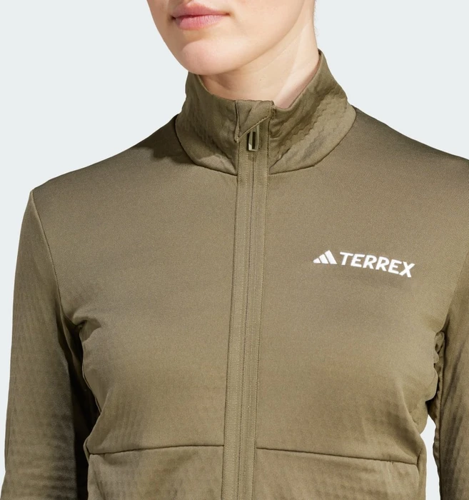 adidas Terrex Multi Light Fleece Jacke olive strata (Damen)