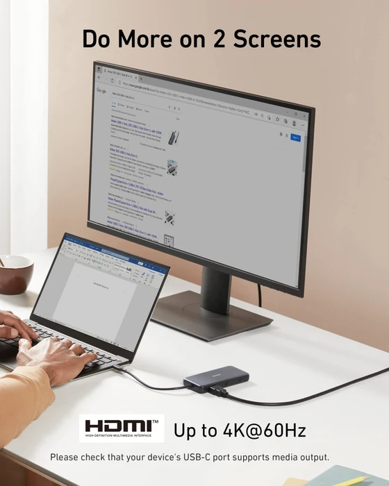 Anker 555 8-in-1 USB-C Hub, USB-C 3.1 [Stecker]