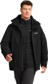 Jack Wolfskin Jasper Pro 3in1 Funktionsjacke schwarz (Herren)