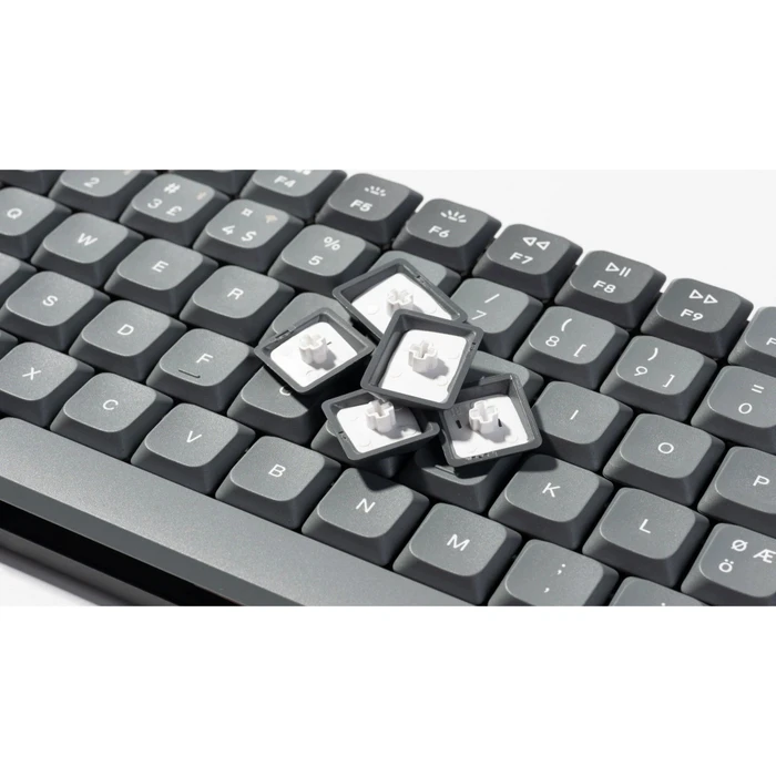 Keychron K3 Max, grau, LEDs RGB, hot-swap, Gateron LOW PROFILE 2.0 RED, USB/Bluetooth, DE