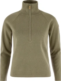 Fjällräven Övik Lite Half Zip Pullover light olive (Damen)