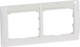 Legrand Galea Life Rahmen 2-fach, ultraweiß