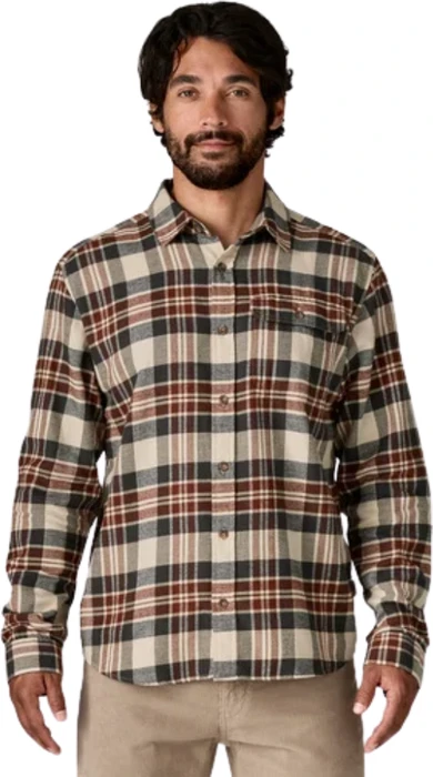 Patagonia Lightweight Fjord Flannel Hemd langarm paw/dried vanilla (Herren)