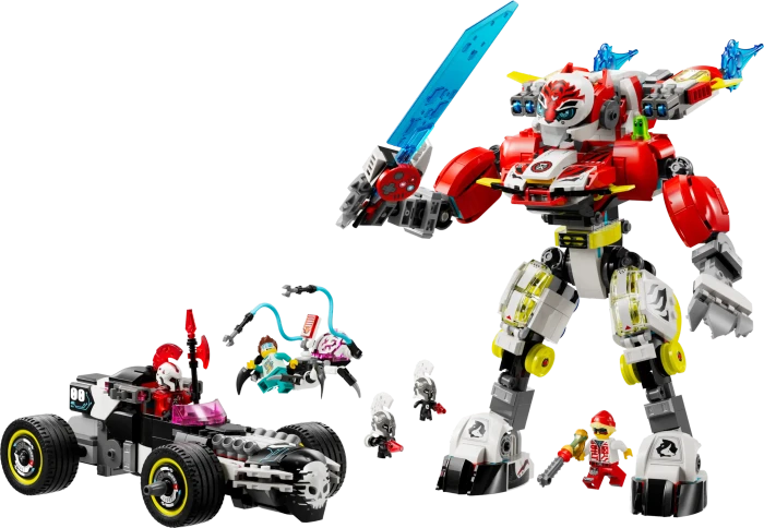 LEGO DREAMZzz - Coopers Tiger-Mech und Zero's Hot Rod Auto