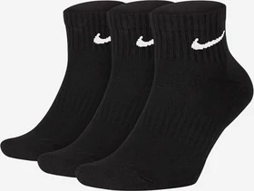 Nike Cotton Cushion Quarter Socken schwarz, 3 Paare