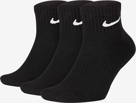 Nike Cotton Cushion Quarter Socken schwarz, 3 Paare