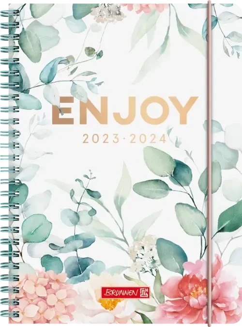 Brunnen Schülerkalender Wochenkalender 2023/2024, 170x240mm, Motiv Eucalyptus, 104 Blatt