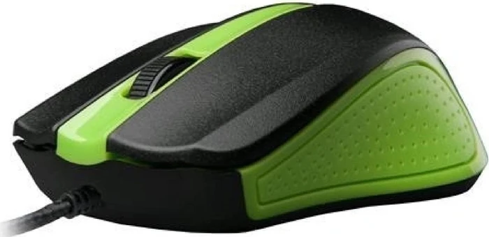 C-Tech WM-01G Wired Office Mouse schwarz/grün, USB
