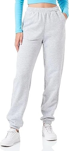 JJXX Abbie Trainingshose lang light grey melange (Damen)