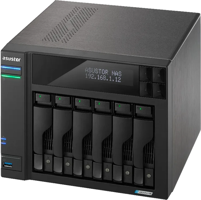 Asustor Lockerstor 6 Gen2+ AS6706T v2, 8GB RAM, 2x RJ-45 5GBase-T, 2x USB-A 3.1