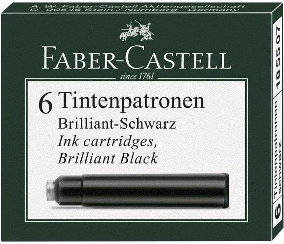 Faber-Castell Tintenpatrone Standard, 6er-Pack